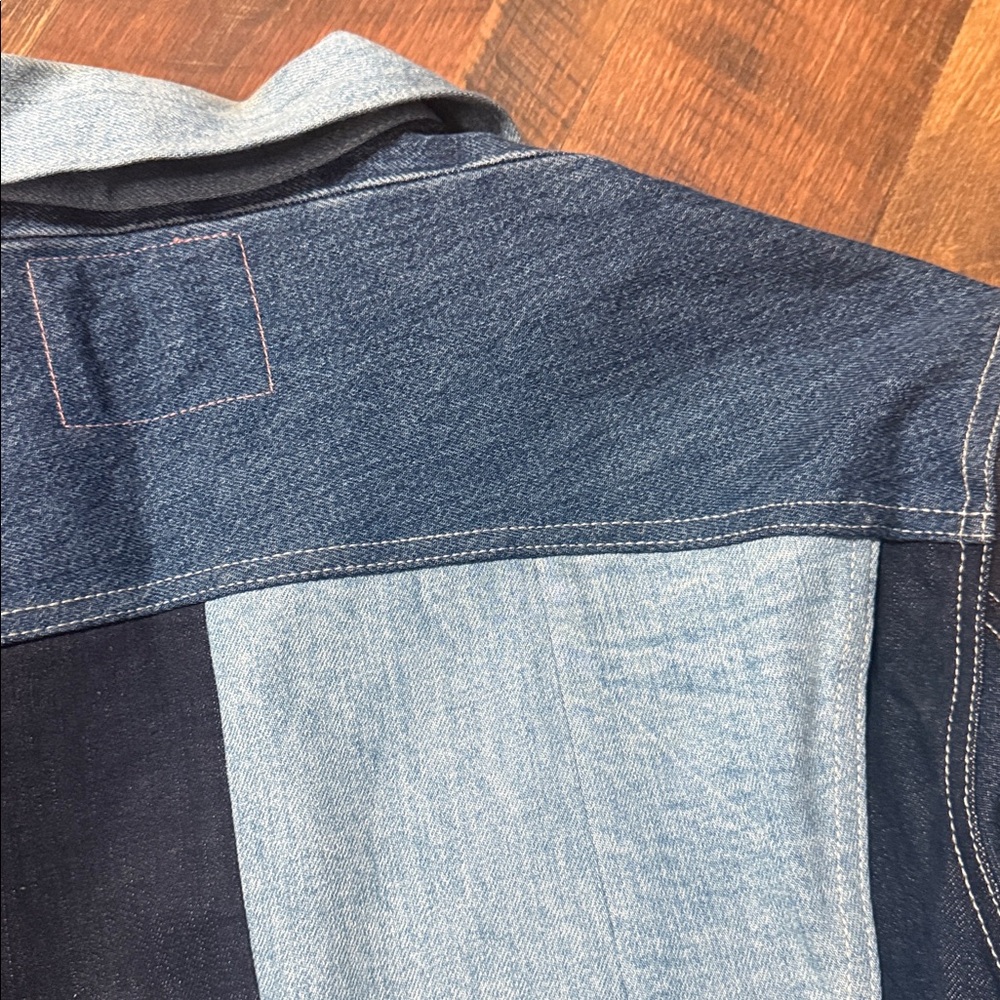 Acne Studios Bla Konst Patchwork Denim Jacket, Ge… - image 6